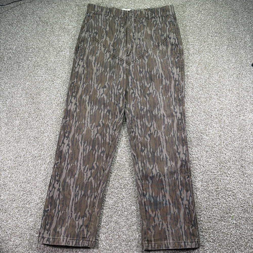 80s Duxbak Bottomland Camo Double Knee Hunting Pants 36/31 Chino Style Rare